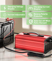 NOEIFEVO 54.6V 25A Chargeur de batterie lithium pour batterie lithium-ion-lipo 48.1V (48V) 13S, écran LCD, courant réglable, chargeur pour vélo électrique, scooter, moto électrique