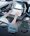 Multifunctionele stuurtafel voor in de auto – ideaal om te eten, werken of als laptopsteun onderweg Draagbare autotafel voor alle voertuigen