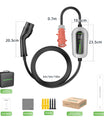 Noeifevo F094 EV Ladestation, 11KW 16A 3 Phase Mobile Ladegerät für Typ 2 Elektrofahrzeuge