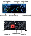 Inverter da 12V 24V 48V 60V 72V 96V a 230V, convertitore di tensione da 5000W a 12000W, inverter a onda sinusoidale pura con display LCD della tensione