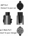 Adaptateur Type2 vers GB/T EV 22KW 32A pour chargeur Type2 EV pour véhicules électriques chinois