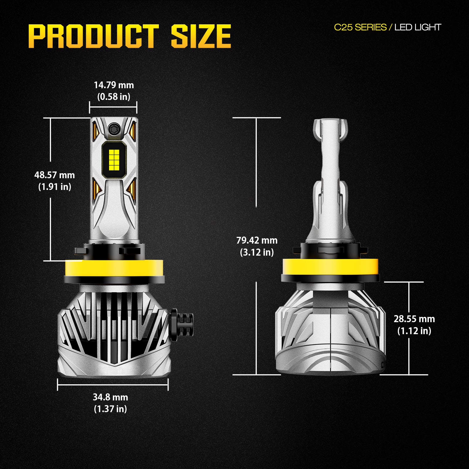 NOEIFEVO H11 Ampoule de Phare pour Voiture, 30 000 Lumens, 130W, Blanc 6500K, Étanchéité IP68, Durée de Vie de 100 000 Heures, Feux de Croisement et Feux de Route