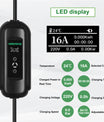 Noeifevo 15meters câble de charge EV mobile , 3.7KW 16A Chargeur EV portable type 2 type 1 avec Schuko