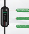 Noeifevo Type2 EV Kit station de recharge, 16A 3 phases chargeur de véhicule électrique, CEE 16A Mobile EVSE Wallbox avec 5Meters de câble