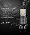 NOEIFEVO H7 Lampada Fari LED, 2PCS 55W 6000K 26000LM Lampadina LED per Auto