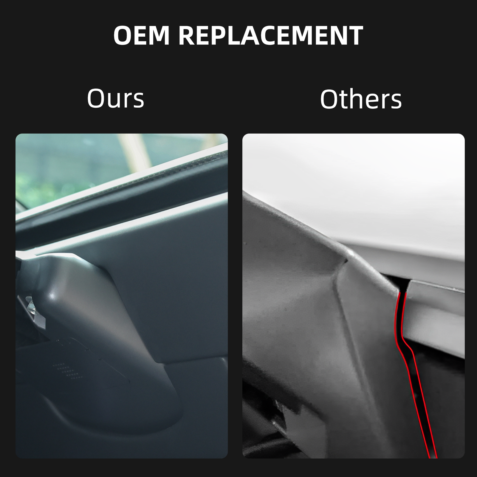Tesla skærmholder 2.0 til Model 3/Y – 4-vejs drejelig (40°), aluminium CNC, skærmhøjde forbliver uændret, ingen rysten, anti-blænding