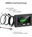 BMS de bateria com display de 4,3 polegadas, BMS ativo inteligente 8S–16S 200A 24V–48V Li-Ion/LiFePO4/LTO, balanceador de energia de bateria de 2A com Bluetooth, CAN/RS485