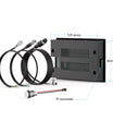 BMS de bateria com display de 4,3 polegadas, BMS ativo inteligente 8S–16S 200A 24V–48V Li-Ion/LiFePO4/LTO, balanceador de energia de bateria de 2A com Bluetooth, CAN/RS485