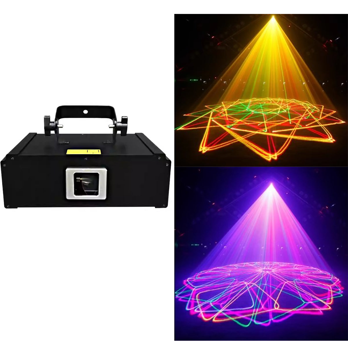 2W lumière laser fantôme en couleur, éclairage de scène professionnel, adapté au KTV, aux bars, aux clubs de nuit et aux spectacles sur scène