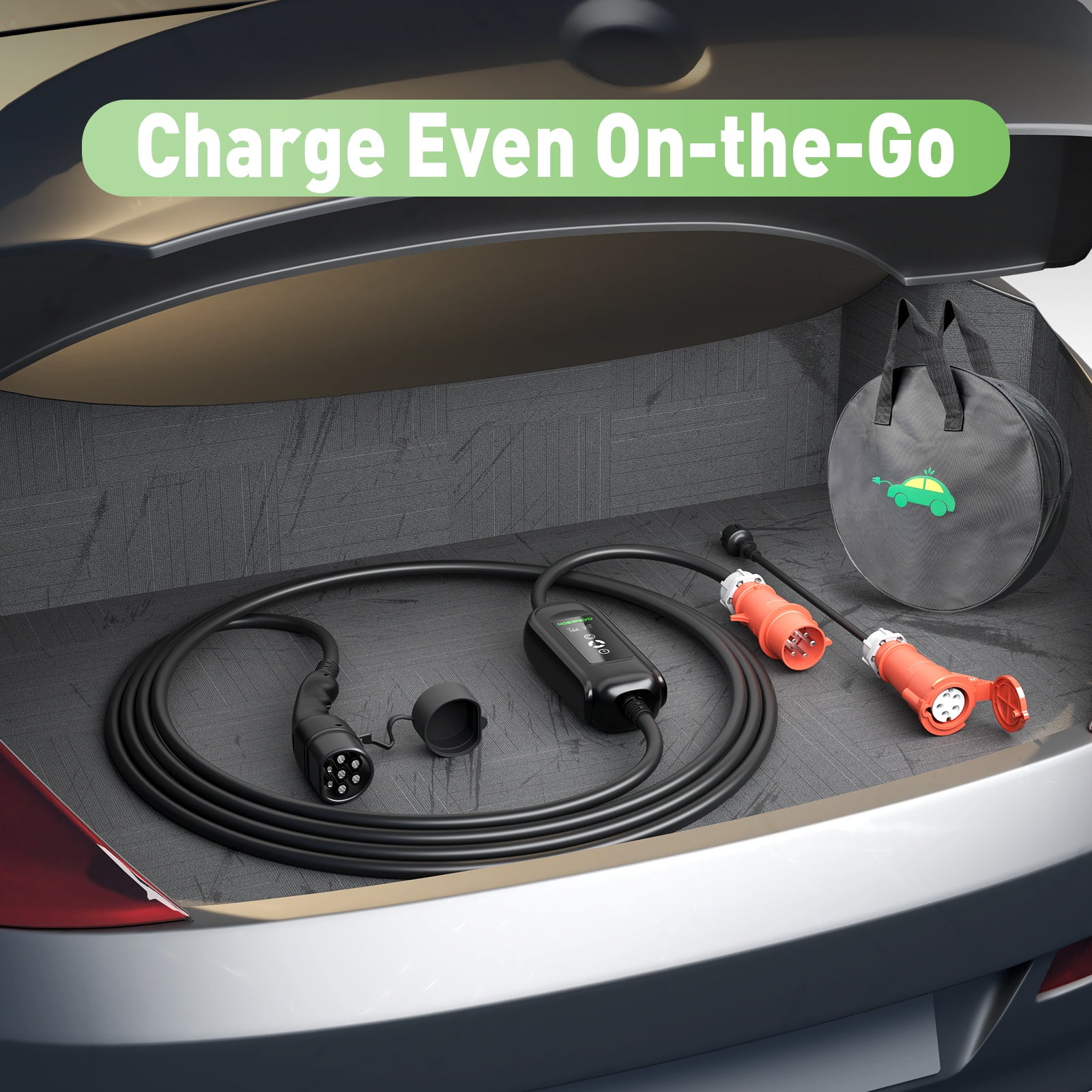 Noeifevo Câble de charge rapide courant fort 11kW 16A type 2 vers chargeur CEE EV 5m/10m/15m