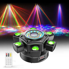Moving Head Disco-Licht, Party-Licht, 150W RGBW 26-Kanal DMX-Bühnenlicht mit Fernbedienung, Gobo-Beam-Licht für DJ, Bar, Geburtstag, Club, Hochzeit, Scheinwerfer