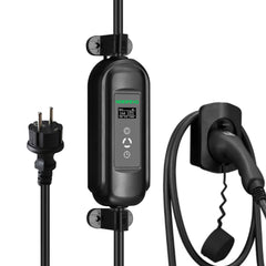 Noeifevo 3.6KW 16A Chargeur EV portable de type 2 avec Schuko,Kit de stations de charge pour véhicules électriques, Wallbox EVSE mobile avec 5 mètres de câble