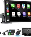 NOEIFEVO Écran Carplay sans fil pour voitures avec caméra Dash 4K, autoradio portable 9