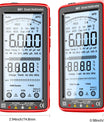 681 Multímetro digital, dispositivo de medição multifuncional, recarregável, tensão AC/DC, testador de tensão sem contato, tela LCD, testador de corrente