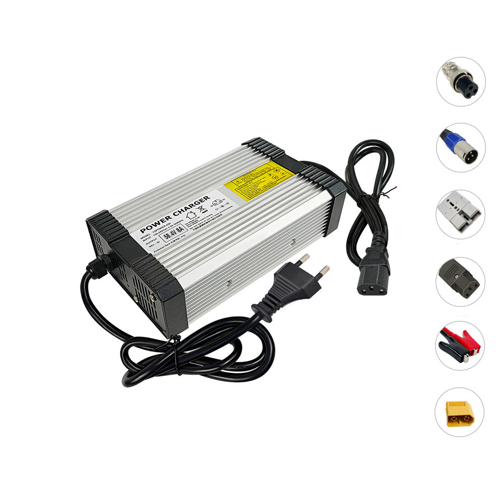 NOEIFEVO 58.4V 8A Lifepo4 batterie de Chargeur   pour batterie 16S 48V(51.2V) Lifepo4