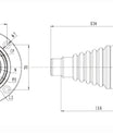 Noeifevo Prise de type 2 pour véhicules électriques, 16A/32A 1 phase/3 phase Prise de charge EV