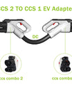 Noeifevo CCS 2 zu CCS1 150A 1000V EV Adapter, Schnellladekabel für J1772 Autos