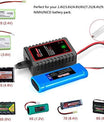 Chargeur Intelligent N8 pour Batteries NiMH / NiCD pour Batteries 2-8s 2.4V 3.6V 4.8V 6V 7.2V 8.4V 9.6V pour Airsoft, Voiture RC, Bateau, Drone, avec Connecteur Standard / Mini Tamiya