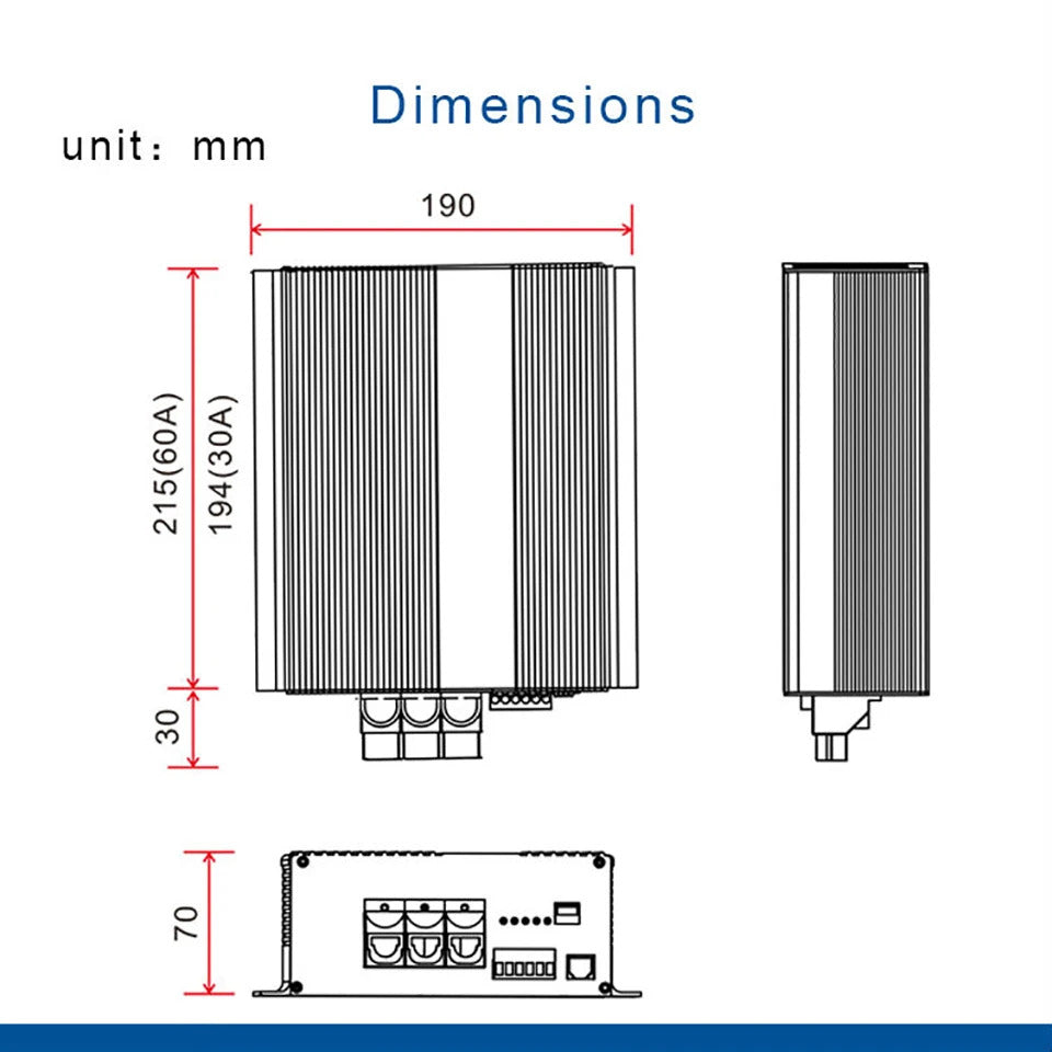 NOEIFEVO Cargador inteligente de 12 V 30 A CC a CC con amplificador, compatible con aplicación Bluetooth, para batería LiFePO4, batería de litio, plomo ácido AGM