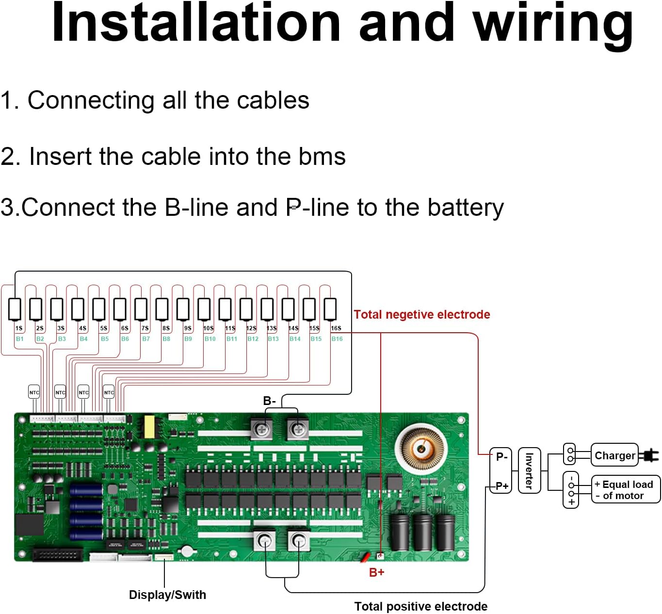 BMS 8S–16S 24V–48V 200A do domowego magazynowania energii z aktywnym balansem 2A, wbudowanym Bluetooth oraz komunikacją RS485/CAN do systemów solarnych