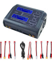 NOEIFEVO L6X2 Caricabatterie e scaricatore intelligente a due canali per batterie RC NiMH, NiCd, LiHV, Li-ion, Lipo, PB