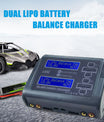 NOEIFEVO L6X2 Chargeur-Déchargeur Intelligent à Deux Canaux pour Batteries RC NiMH, NiCd, LiHV, Li-ion, Lipo, PB