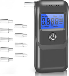 NOEIFEVO Testeur d'Alcool, Éthylotest Professionnel avec Écran LCD Bleu Digital, Testeur d'Alcool par Souffle avec Haute Précision pour Usage Personnel et Professionnel à Domicile.