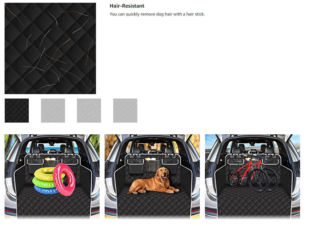 NOEIFEVO Tapis de Coffre de Voiture pour Animaux de Compagnie, Doublure de Cargaison Anti-Rayures pour Animaux de Compagnie pour SUV, Coussin imperméable antidérapant résistant à l'usure pour Chiens