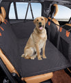 NOEIFEVO CA05 Couverture pour chien pour siège arrière de voiture avec fond rigide, siège arrière avec protection latérale et fenêtre de visualisation, couverture de voiture pour chien résistante aux rayures et hydrofuge, tapis pour chien, siège arrière