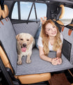 NOEIFEVO CA17 couverture pour chien pour siège arrière de voiture avec fenêtre en mesh et surface lavable, fond rigide, housse de siège de voiture pour animaux de compagnie, convient à la plupart des voitures, SUV et camions