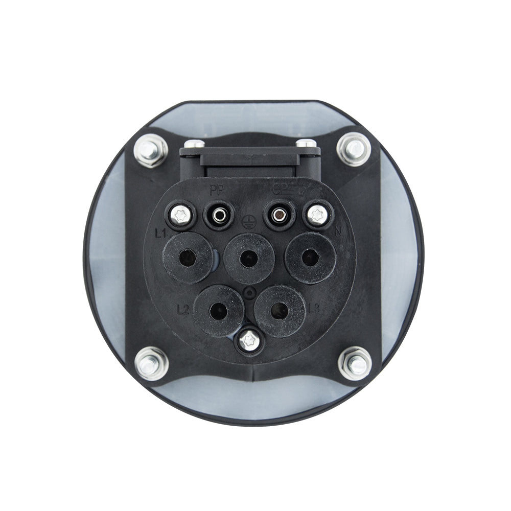 NOEIFEVO Toma tipo 2 IEC 62196-2 16/32A trifásica para estación de carga EV CA Wallbox