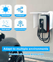 Protège-chargeur mural NOEIFEVO EV Wallbox, protection contre la pluie pour station de charge de voiture électrique, couvercle en acier inoxydable, résistant aux intempéries (40 x 30 x 39 cm)