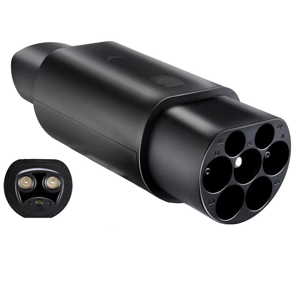 Adaptateur NOEIFEVO Type 2 vers Tesla AC 7,2 kW 32A 220V, compatible avec Tesla Model S/X/3, pour chargeur EV AC Type 2 pour charger les véhicules Tesla