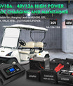 NOEIFEVO Golfkar Acculader 36V18A 48V13A voor EZ-GO RXV TXT Club Car Yamaha voor Lithium-LiFePO4-Loodzuuraccu's