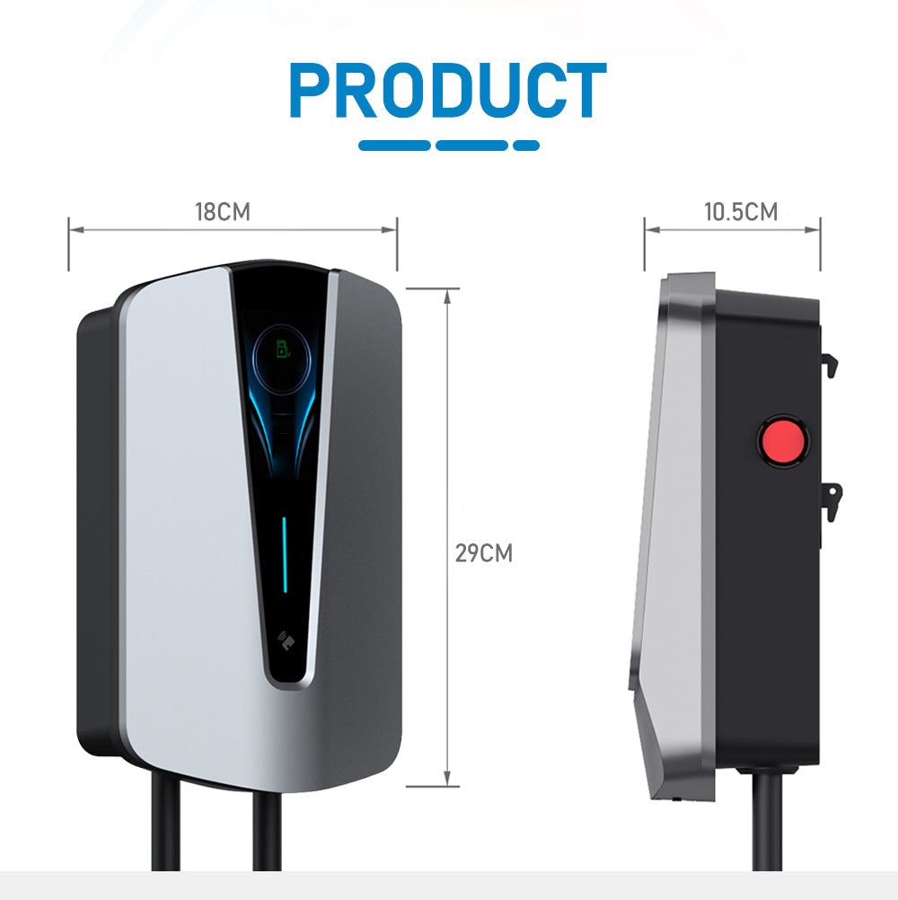 Noeifevo Q8 7KW 11KW 22KW EV Wallbox nabíjacia stanica typ 2 5M EV Power rýchlonabíjací kábel s RFID Wifi