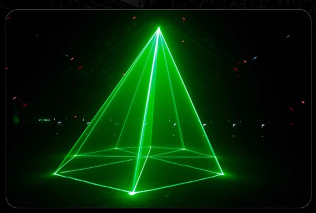 2W lumière laser fantôme en couleur, éclairage de scène professionnel, adapté au KTV, aux bars, aux clubs de nuit et aux spectacles sur scène