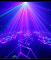 2W lumière laser fantôme en couleur, éclairage de scène professionnel, adapté au KTV, aux bars, aux clubs de nuit et aux spectacles sur scène