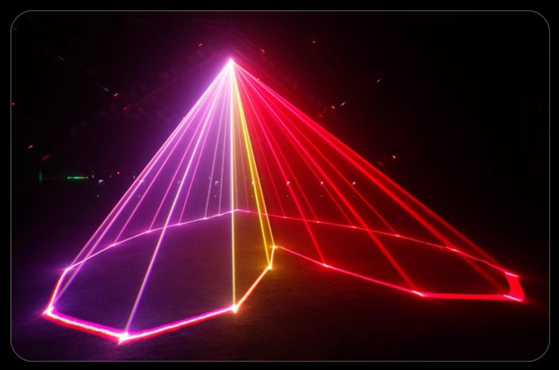 2W lumière laser fantôme en couleur, éclairage de scène professionnel, adapté au KTV, aux bars, aux clubs de nuit et aux spectacles sur scène