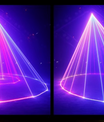 2W lumière laser fantôme en couleur, éclairage de scène professionnel, adapté au KTV, aux bars, aux clubs de nuit et aux spectacles sur scène