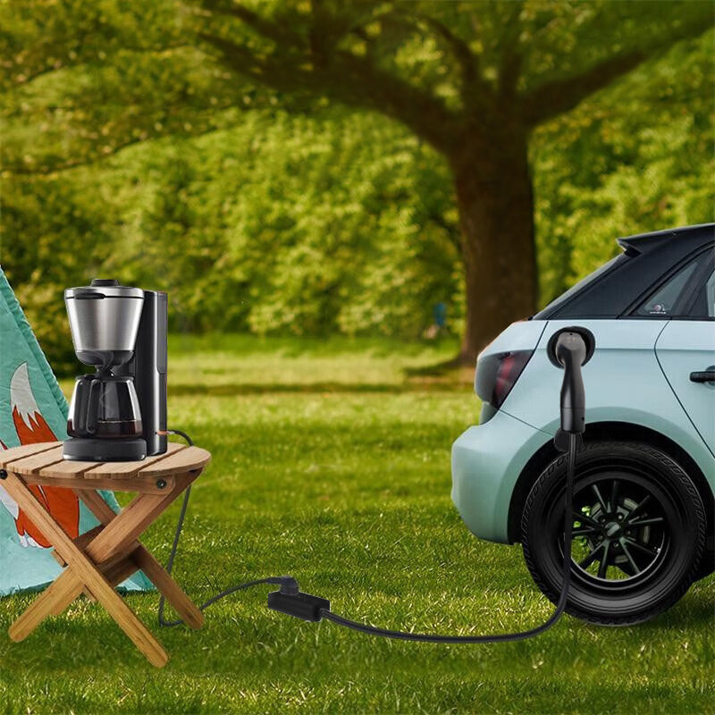 Adaptateur de véhicule à charge (V2L) Noeifevo pour KIA et Hyundai, adaptateur de charge pour véhicule électrique 16A Type 2 vers prise Schuko avec câble de 5 mètres