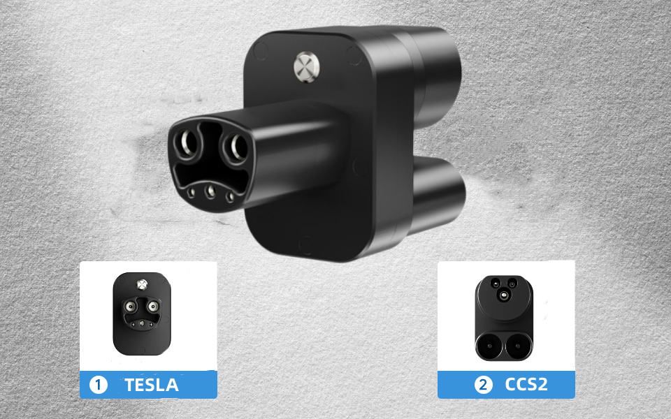 Adaptateur CCS2 vers Tesla pour chargeur EV, convertisseur 400A CCS2 Combo Tesla