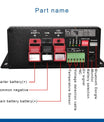 NOEIFEVO 12V 60A DC-DC Cargador de batería Booster para RV, Camper y Barco, para baterías de GEL AGM de ácido de plomo de litio LiFePO4, soporte Bluetooth