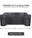 Tragbarer Tisch für Tesla Model 3 / Y / S – Lenkrad-Tisch für Laptop, klappbarer Fronttisch zum Arbeiten und Essen (77,5 × 30 cm)