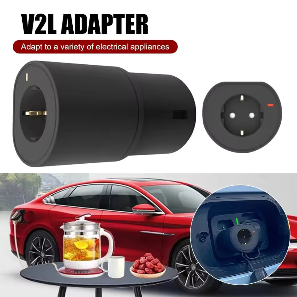 Adaptateur V2L pour Xpeng G9 G6 P7 G3i, adaptateur de décharge EV, Type 2 vers Schuko 10A 2,5 kW prise de décharge