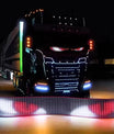 NOEIFEVO Devil Eyes světlo pro auta – LED oči pro nákladní vozy, programovatelný LED displej s posuvným textem, přizpůsobitelné svítící označení pro auta a nákladní vozy – text, graffiti, chytrá aplikace
