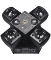 90W RGB LED Beam Moving Head Partylicht, Rot-Grüner Laser mit weißem Blitzlicht, DMX512 & Sound-to-Light Steuerung für DJ-Partys