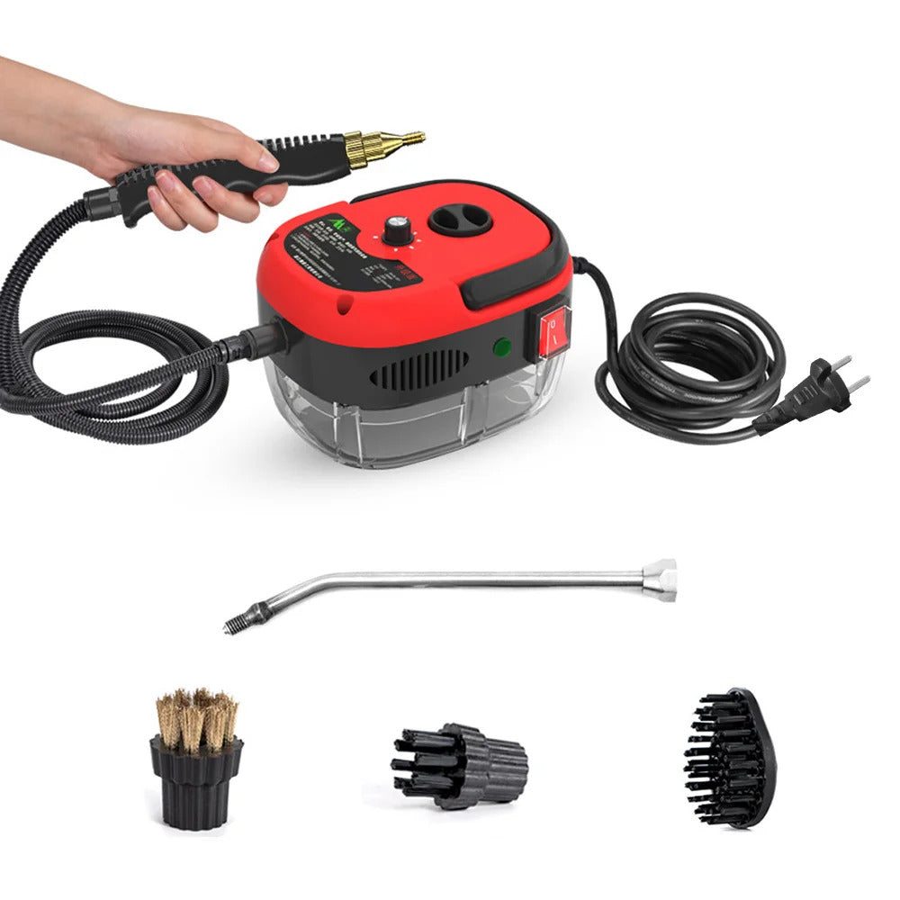 Pulitore a vapore da 2500W, macchina per la pulizia a spruzzo ad alta temperatura per cappe aspiranti, condizionatori da cucina, pulizia auto e elettrodomestici