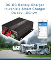 NOEIFEVO 12V 60A DC-DC batterijlader booster voor camper, camper en boot, voor LiFePO4 lithium-loodzuur AGM GEL-batterijen, ondersteuning Bluetooth