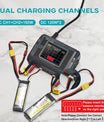 Chargeur NOEIFEVO T240 RC double canal AC 150 W DC 240 W pour batteries NiMH, NiCd, LiHV, Li-ion, Lipo, PB