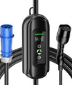 NOEIFEVO 7.2KW EV-laddningskabel, typ 2 32A 1 fas EV-laddare, mobil EVSE-laddningsstation med CEE Blue Plug